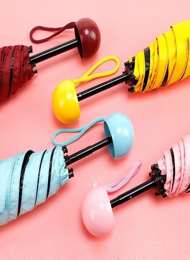 MAKE A WISH Ultra Lights Foldable Pink Mini Umbrella with Capsule Case for Kids Men & Women Sun Rain & UV Protection Mini Umbrella for Travel (multicolour) - Image 5